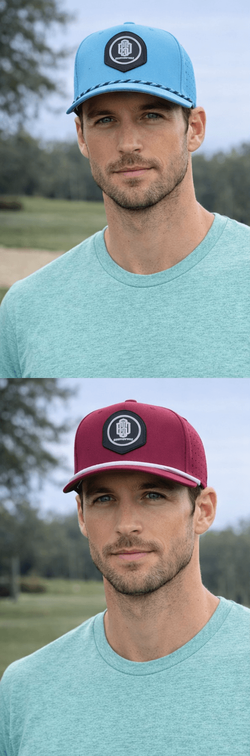 5-Panel Golf Hat- Maroon