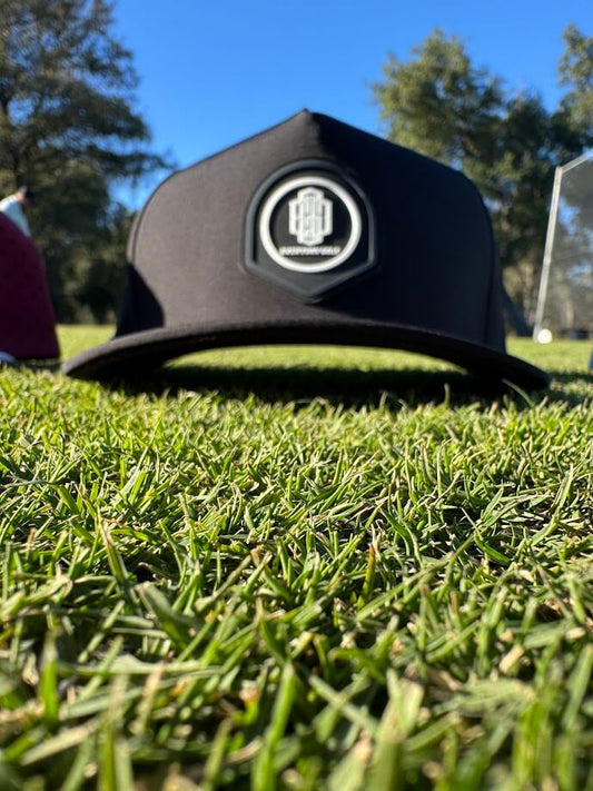 5-Panel Golf Hat- Black