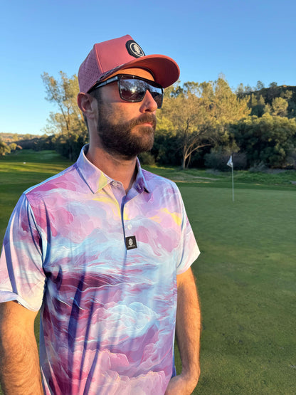 5 Panel Golf Hat- Pink